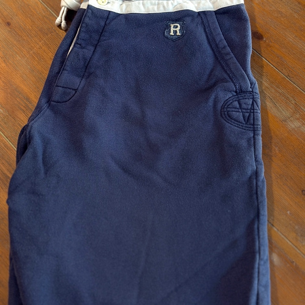 Just Perfect Vintage Rugby Ralph Lauren Navy & White Varsity Shorts